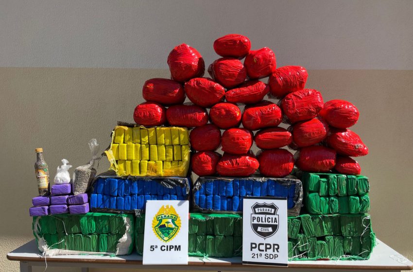  Polícia apreende 200 quilos de drogas em Cianorte