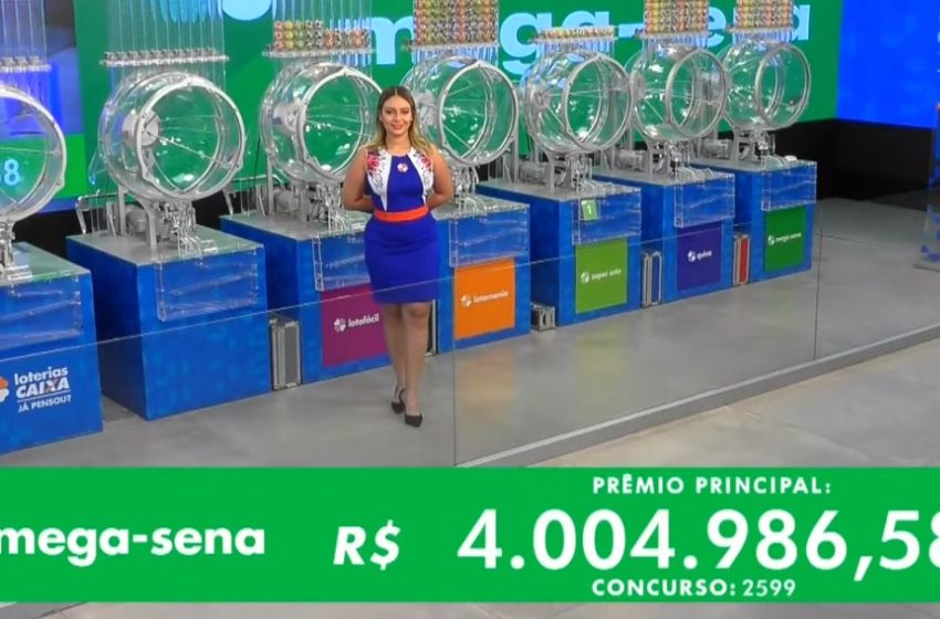  Veja os números do Concurso 2599 da Mega-Sena