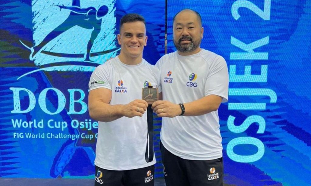 Caio Souza conquista bronze em Copa do Mundo de ginástica