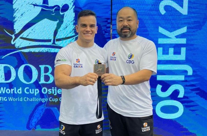  Caio Souza conquista bronze em Copa do Mundo de ginástica
