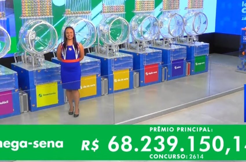  Veja os números sorteados no Concurso 2614 da Mega-Sena