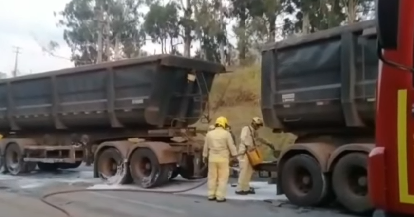  Duas pessoas ficam feridas em acidente no Contorno Norte