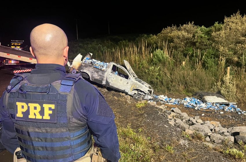  Caminhonete com cigarros contrabandeados é apreendida pela PRF