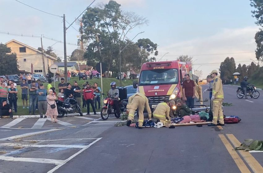  Mulher de 64 anos é atropelada na Rodovia dos Minérios