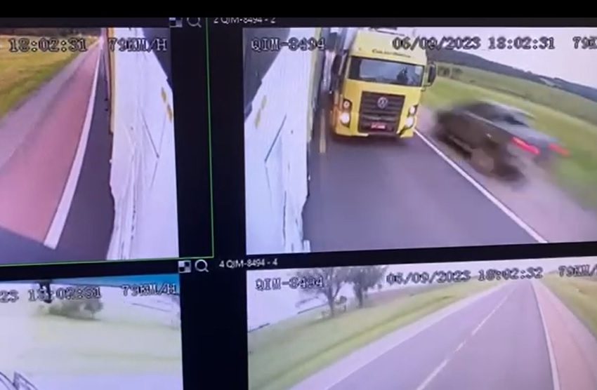  VÍDEO: caminhoneiro sem descansar faz manobras perigosas na BR-116