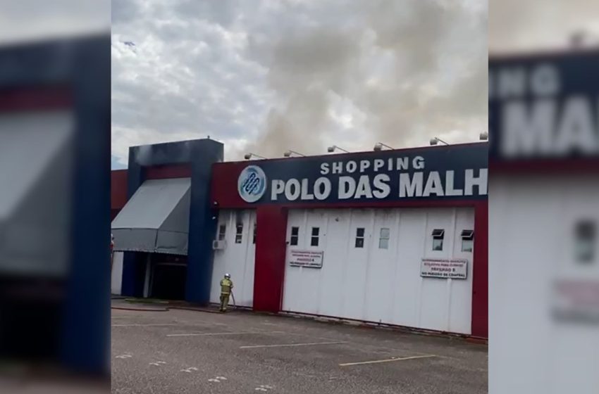  Shopping Polo das Malhas pega fogo; veja vídeos