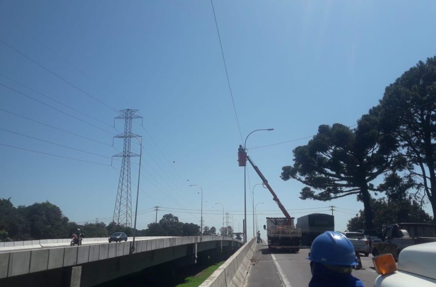  Contorno Sul de Curitiba tem lentidão em reflexo de obras