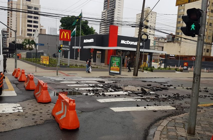  Chuva causa vários estragos em Curitiba