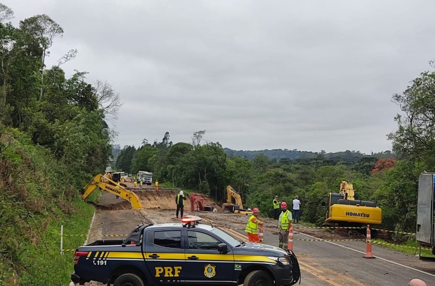  Começam obras de recuperação da BR-476 em União da Vitória