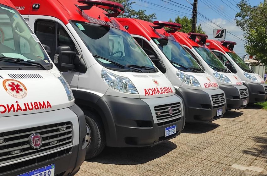 Novas 24 ambulâncias do Samu são entregues em Curitiba
