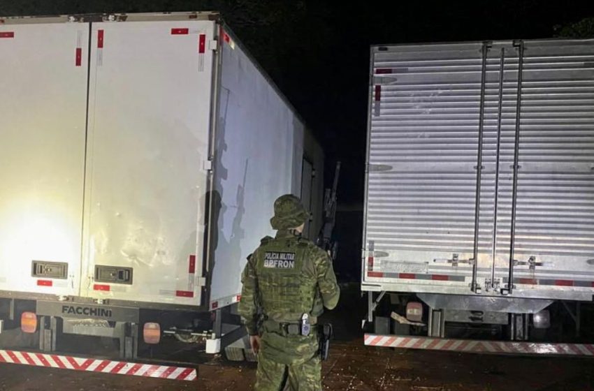  Caminhões furtados são recuperados durante operação no noroeste do Paraná