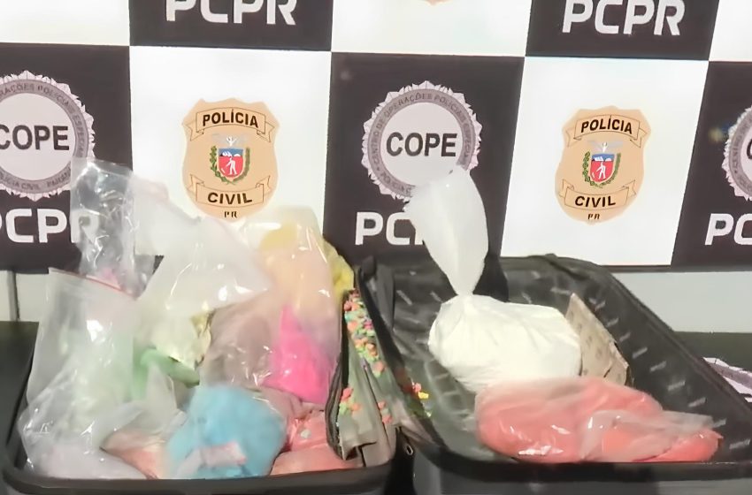  Cinco quilos de cocaína pura são apreendidos em Curitiba