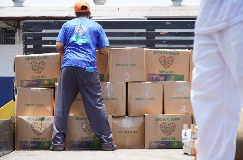  Ceasa Curitiba doa cinco toneladas de alimentos para municípios catarinenses