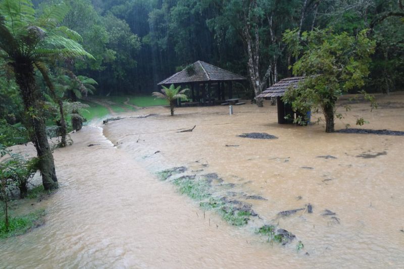  Parque Estadual de Campinhos é fechado após fortes chuvas