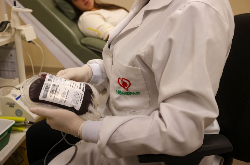  Falta de doadores de sangue compromete estoque no Paraná