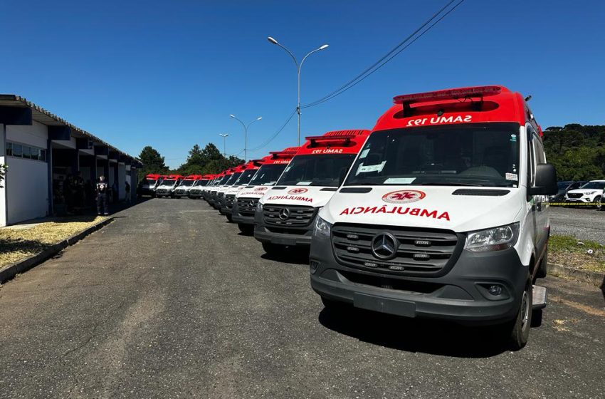  Paraná recebe reforço na frota de ambulâncias