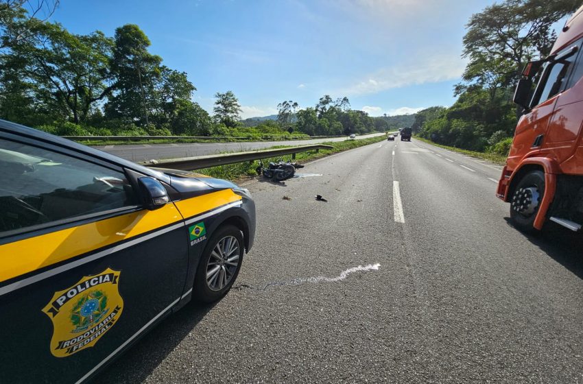  Motociclista morre em acidente na BR-277