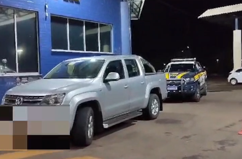 Caminhonete roubada é recuperada durante fiscalização em Guaíra