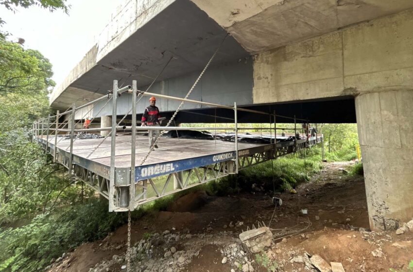  Ponte entre Araucária e Campo Largo está em reforma