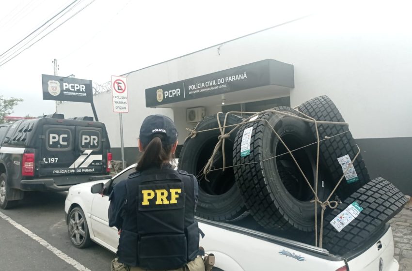  Homem é preso em flagrante por saquear carga de pneus