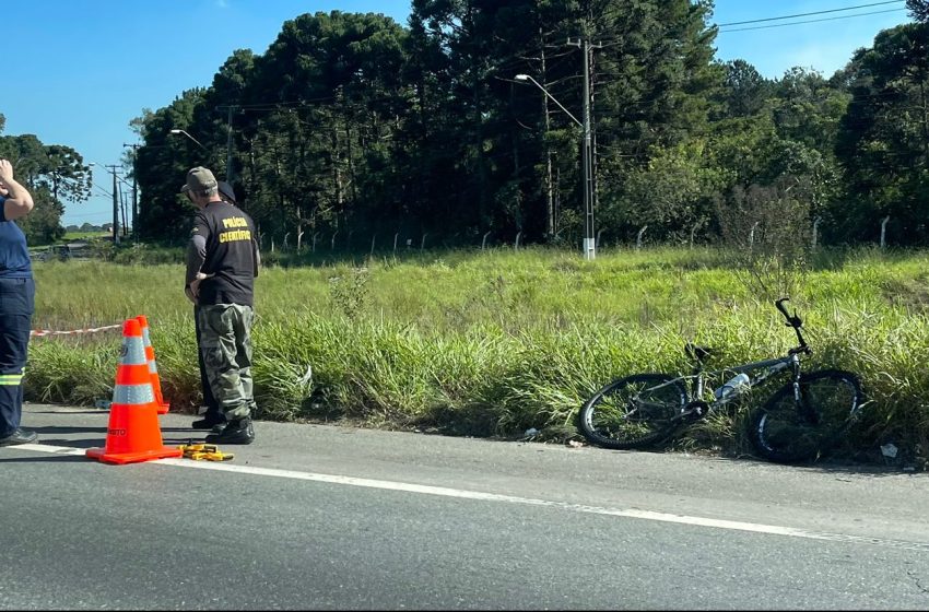  Ciclista morre atropelado em acidente na Linha Verde