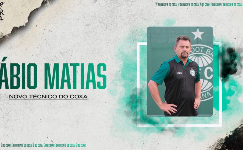  Coritiba oficializa Fábio Matias como novo treinador do profissional