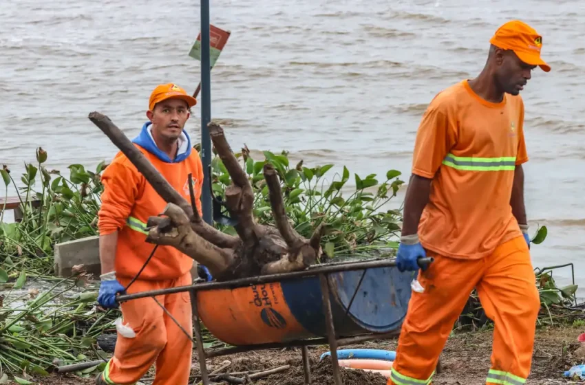  Nível do Guaíba fica abaixo da cota de inundação