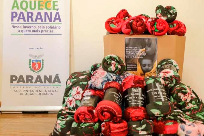 Campanha para arrecadar cobertores é lançada no Paraná