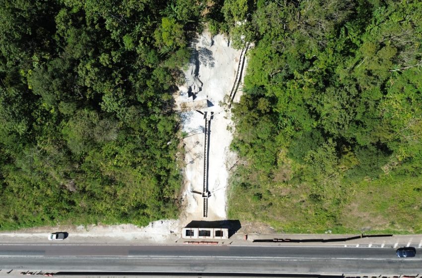  BR-277: obra de contenção em encosta será concluída em agosto