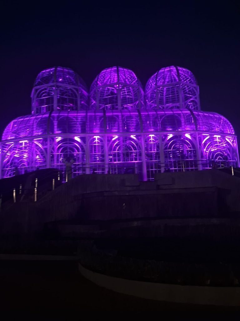 Monumentos ganham iluminação especial ao Setembro Roxo