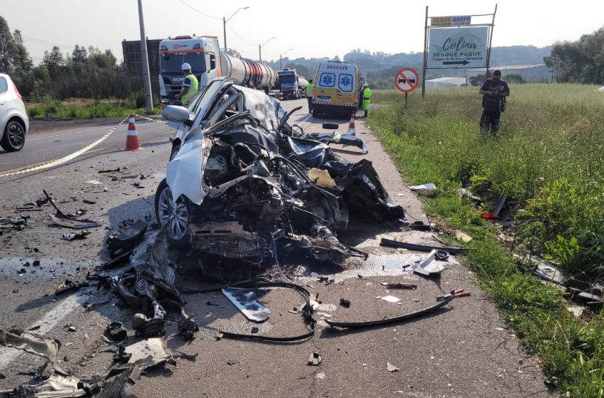  Acidente com morte deixa trânsito parcialmente bloqueado na Grande Curitiba