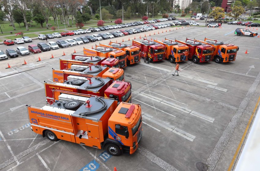 Paraná ganha reforço de 10 caminhões para combate a incêndio