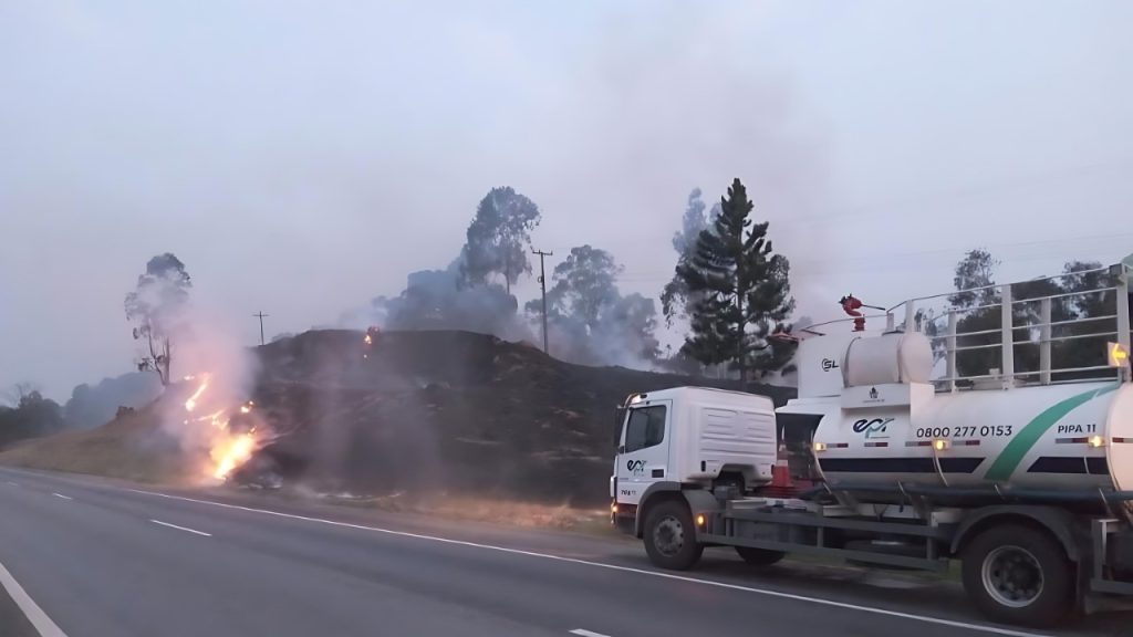 Concessionária registra 121 incêndios às margens de rodovias do Paraná