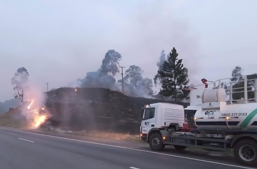 Concessionária registra 121 incêndios às margens de rodovias do Paraná