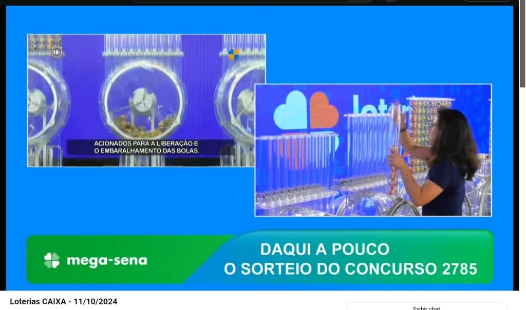 Assista o sorteio do Concurso 2785 da Mega-Sena. VÍDEO