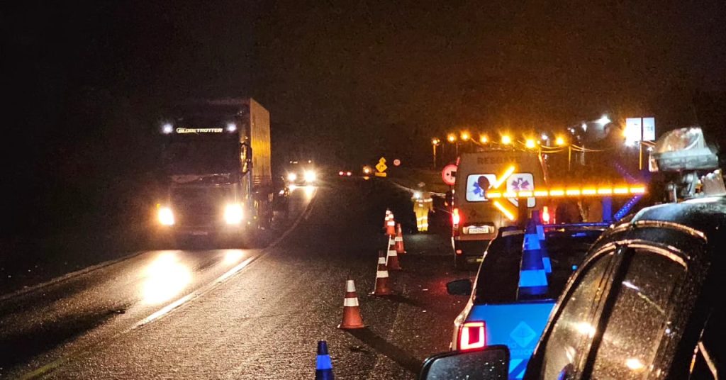 Pedestre morre atropelado na BR-476, em Contenda