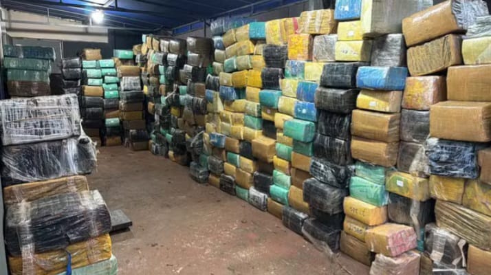 Onze toneladas de maconha são apreendidas em Foz do Iguaçu