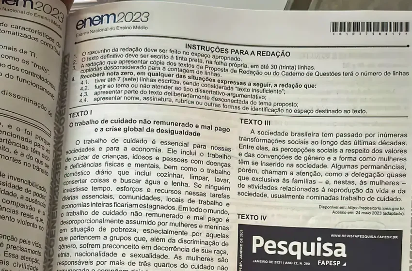  Cartilha esclarece dúvidas sobre a redação do Enem; confira