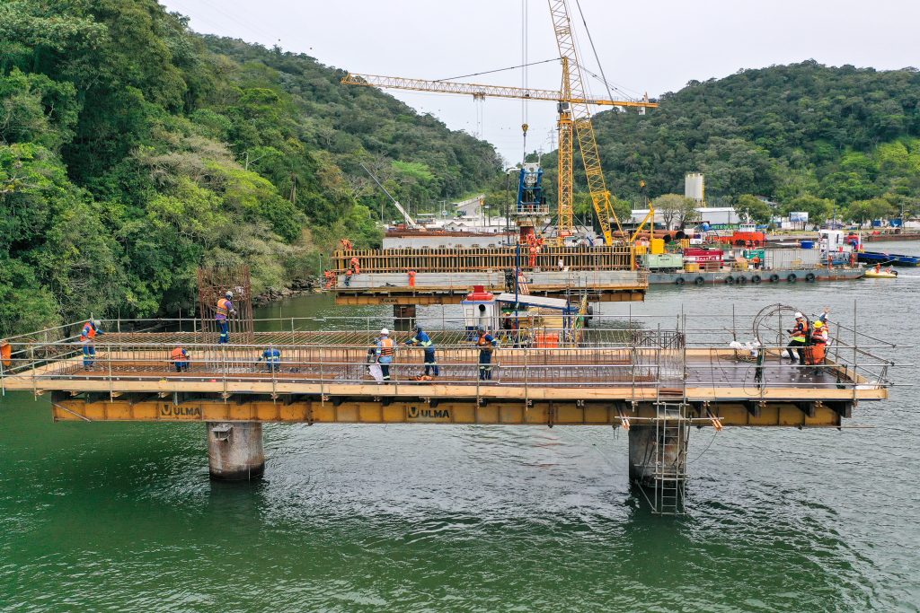 Construção da Ponte de Guaratuba chega a 22,6% de execução