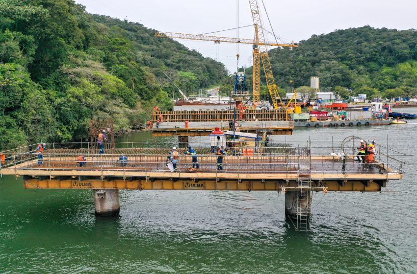 Construção da Ponte de Guaratuba chega a 22,6% de execução