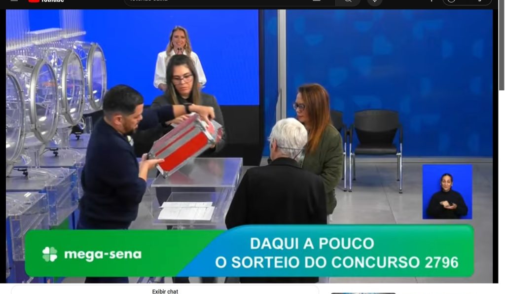 Assista o sorteio do Concurso 2796 da Mega-Sena. VÍDEO