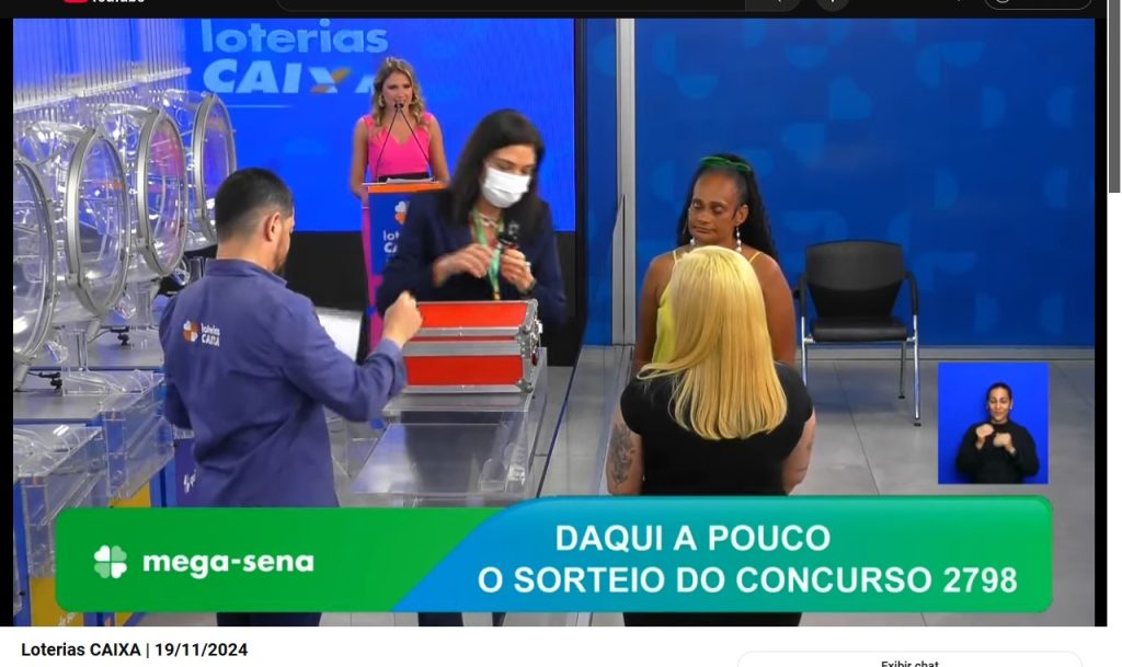 Assista o sorteio do Concurso 2798 da Mega-Sena. VÍDEO