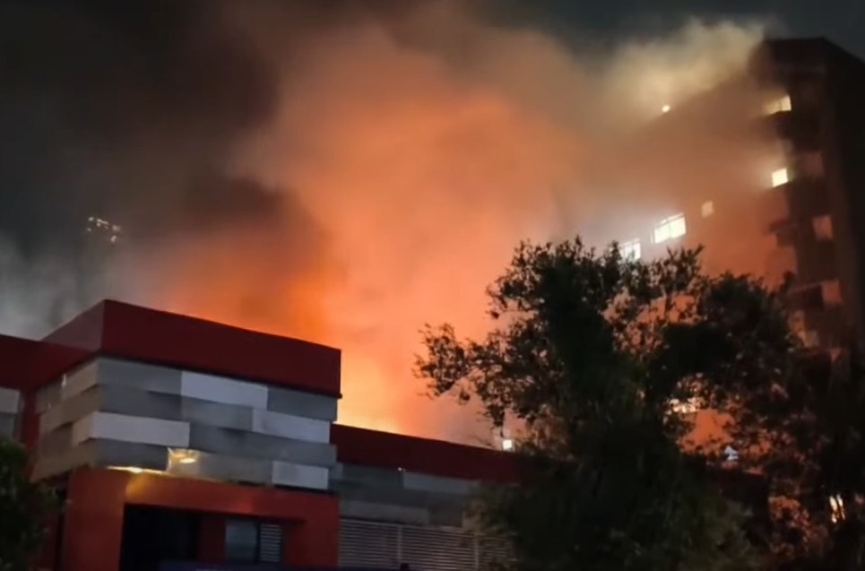 Incêndio atinge escola de inglês no bairro Bigorrilho em Curitiba