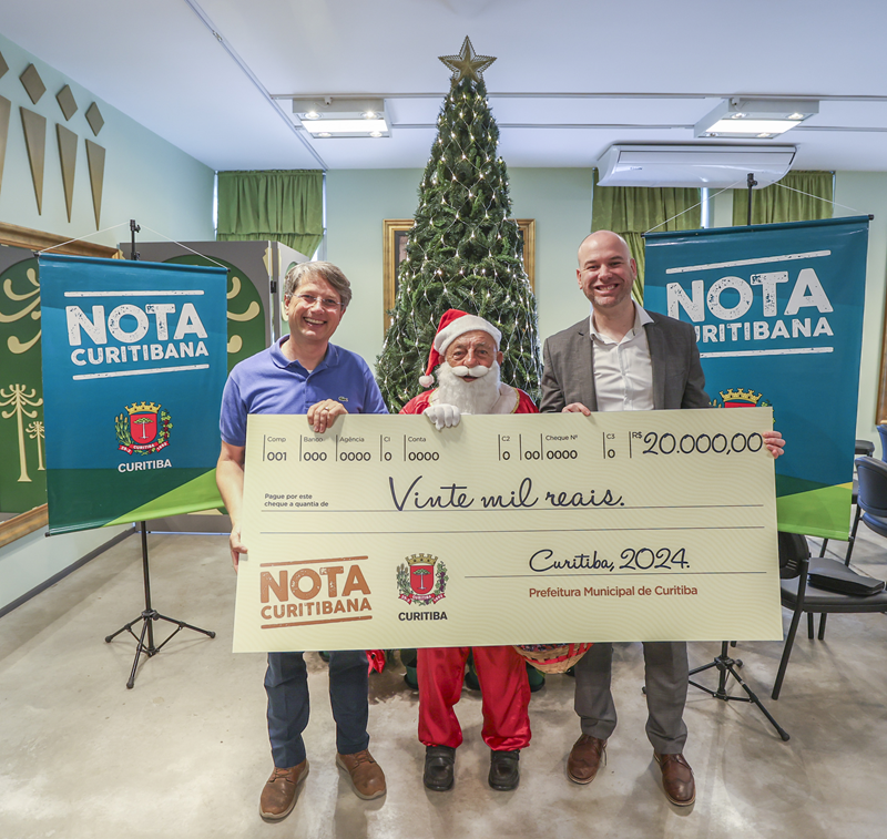 Papai Noel ganha R$ 20 mil no Nota Curitibana