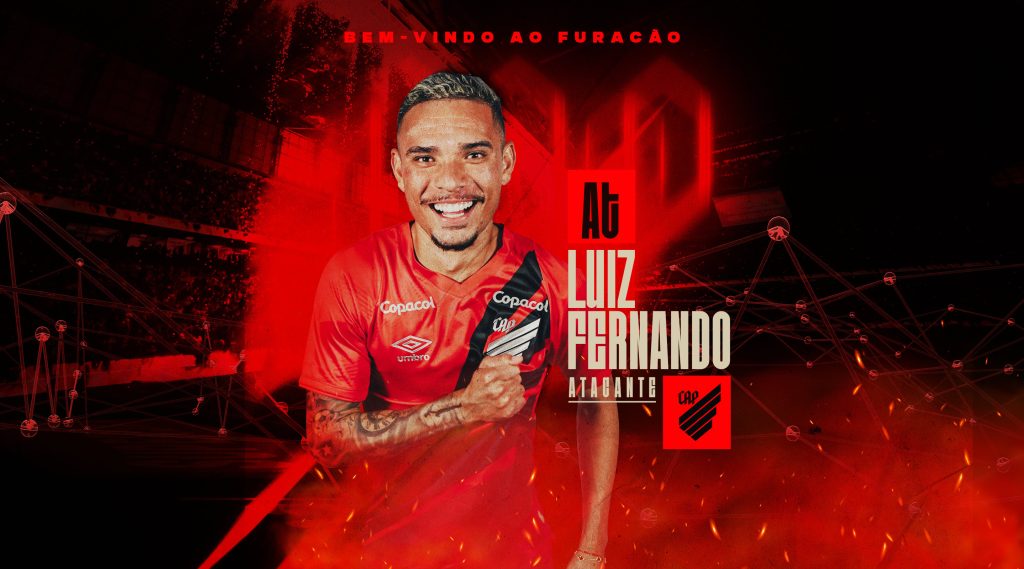 Athletico anuncia a contratação do ponta esquerda Luiz Fernando