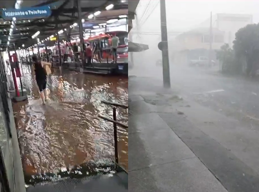 Curitiba acumula 30% da chuva do mês em meia hora