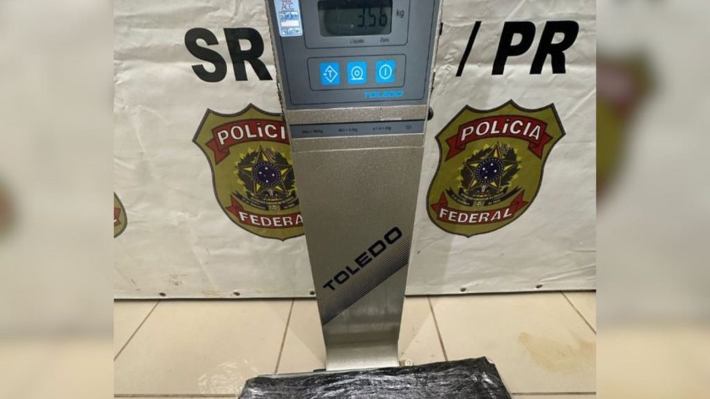 PF apreende cocaína no Aeroporto Internacional de Curitiba