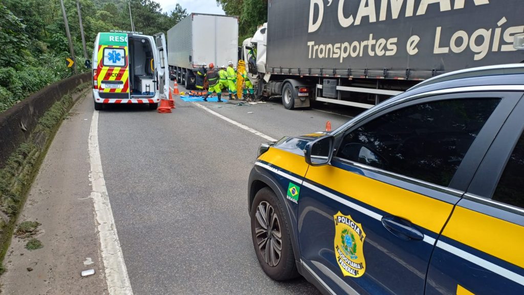 Caminhão sem freio pode ter causado acidente na BR-376