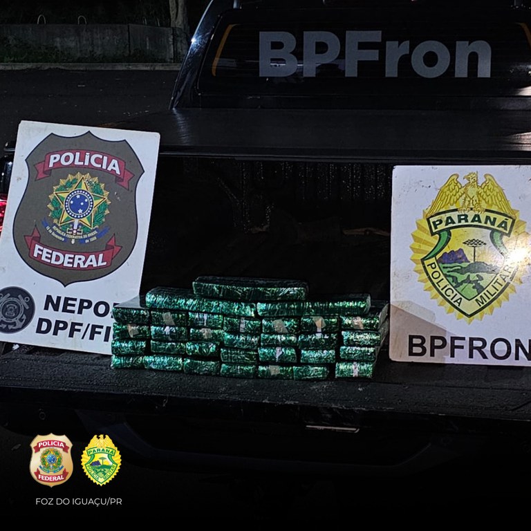 23kg de maconha são encontrados em embarcação no Rio Paraná