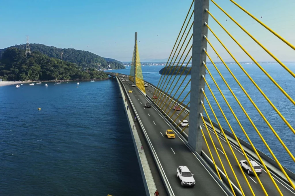 Ponte de Guaratuba chegou a 50% de conclusão